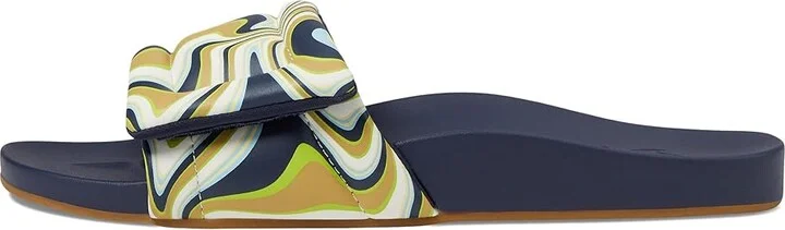 OluKai Sunbeam Slide Sandal Women's Sandals Deepest Depths/Swirl : 5 B - Medium - Image 5