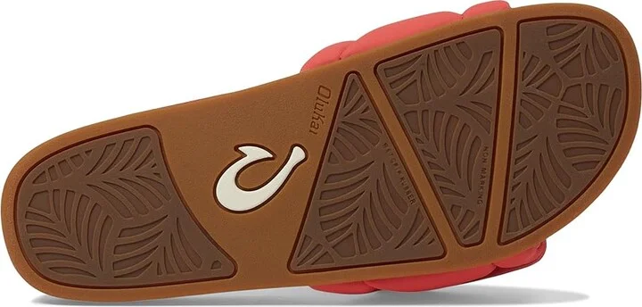 OluKai Sunbeam Slide Women's Shoes Lehua Flower/Lehua Flower : 7 B - Medium, Synthetic - Image 3