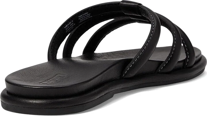 OluKai Tiare Slide Women's Shoes Black/Black : 5 B - Medium, Leather - Image 4