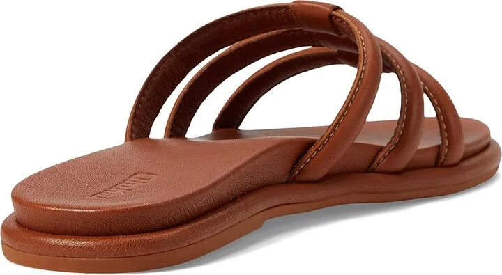 OluKai Tiare Slide Women's Shoes Fox/Fox : 5 B - Medium, Leather - Image 4