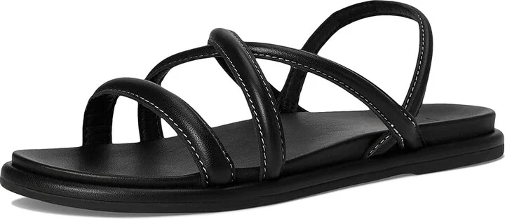 OluKai Tiare Strappy Women's Shoes Black/Black : 6 B - Medium, Leather/Rubber - Image 5