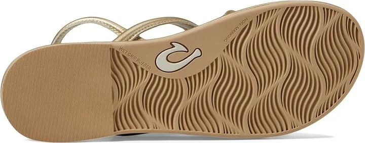 OluKai Tiare Strappy Women's Shoes Bubbly/Bubbly : 5 B - Medium, Leather/Rubber - Image 3