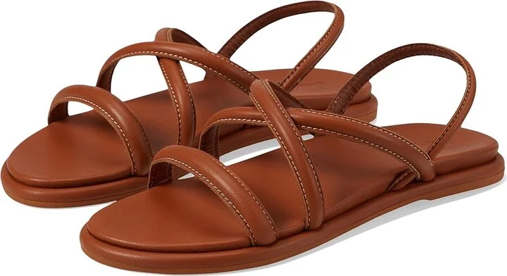 OluKai Tiare Strappy Women's Shoes Fox/Fox : 5 B - Medium, Leather/Rubber