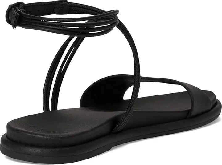 OluKai Tiare Wrap Women's Sandals Black/Black : 7 B - Medium, Leather - Image 4
