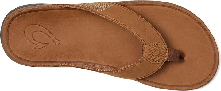 OluKai Tuahine Men's Shoes Toffee/Toffee : 7 D - Medium, Leather - Image 2