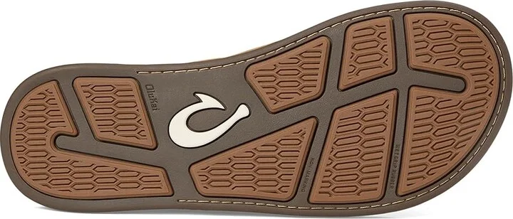 OluKai Tuahine Men's Shoes Toffee/Toffee : 7 D - Medium, Leather - Image 3