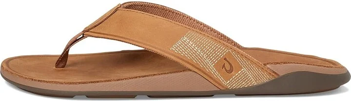 OluKai Tuahine Men's Shoes Toffee/Toffee : 7 D - Medium, Leather - Image 6