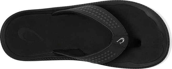 OluKai Ulele Men's Sandals Black/Black : 7 D - Medium, Synthetic - Image 2
