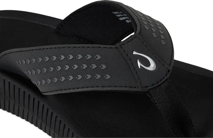 OluKai Ulele Men's Sandals Black/Black : 7 D - Medium, Synthetic - Image 7