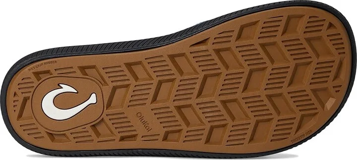 OluKai Ulele Men's Sandals Blue Fog/Lava Rock : 8 D - Medium, Synthetic - Image 3