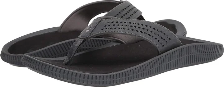 OluKai Ulele Men's Sandals Dark Shadow/Black : 7 D - Medium, Synthetic