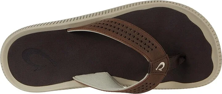 OluKai Ulele Men's Sandals Dark Wood/Dark Wood : 7 D - Medium, Synthetic - Image 2