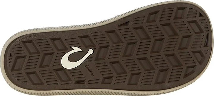 OluKai Ulele Men's Sandals Dark Wood/Dark Wood : 7 D - Medium, Synthetic - Image 3