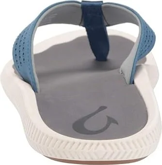 OluKai Ulele Men's Sandals Slate Blue/Charcoal : 7 D - Medium, Synthetic - Image 5