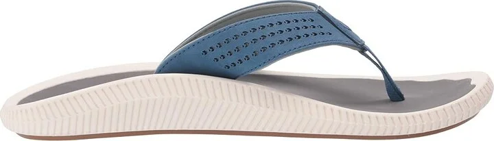 OluKai Ulele Men's Sandals Slate Blue/Charcoal : 7 D - Medium, Synthetic - Image 8