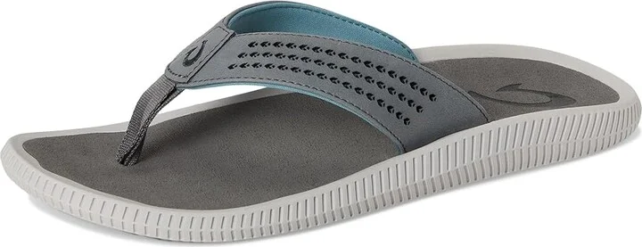 OluKai Ulele Men's Sandals Stone/Stone : 7 D - Medium, Synthetic - Image 6