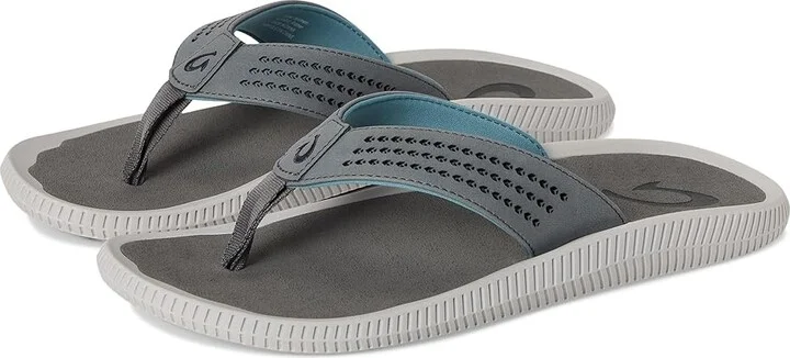 OluKai Ulele Men's Sandals Stone/Stone : 7 D - Medium, Synthetic