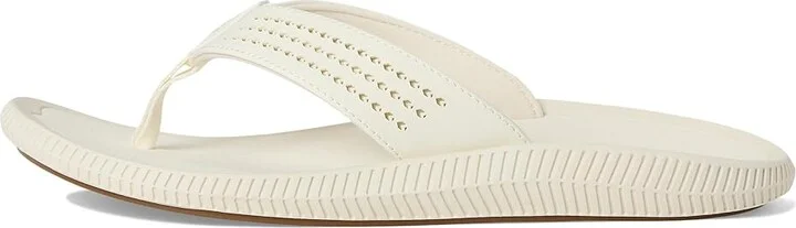 OluKai Ulele Men's Sandals White Sand/White Sand : 12 D - Medium, Synthetic - Image 6
