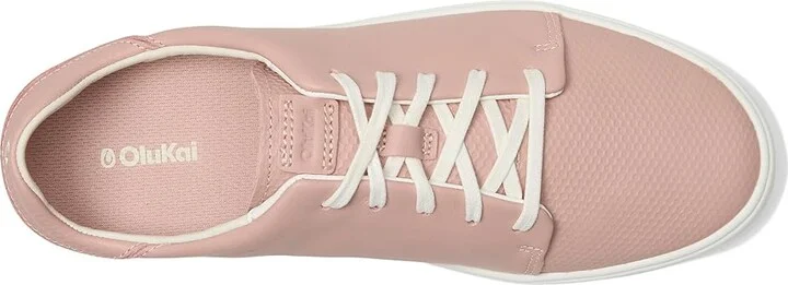 OluKai Wailea Women's Golf Shoes Soft Pink/Bright White : 11 B - Medium, Leather - Image 2