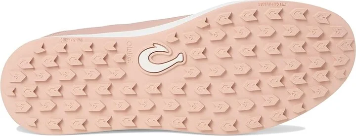 OluKai Wailea Women's Golf Shoes Soft Pink/Bright White : 11 B - Medium, Leather - Image 3