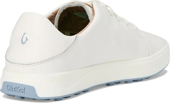OluKai Wailea Women's Golf Shoes White / White : 9 B - Medium, Leather - Image 4