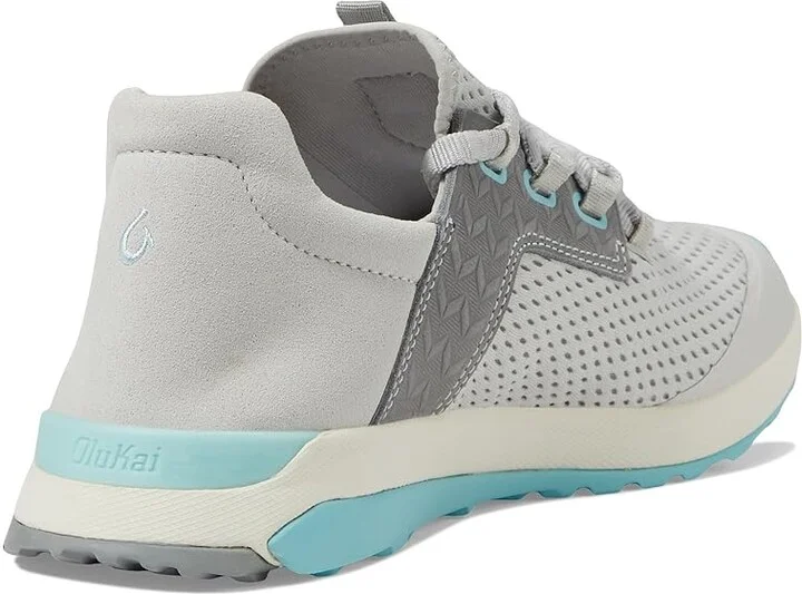 OluKai Wailuku Women's Shoes Mist Grey/Mist Grey : 5 B - Medium, Suede - Image 4
