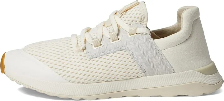 OluKai Wailuku Women's Shoes Off-White/Off-White : 6 B - Medium, Suede - Image 6