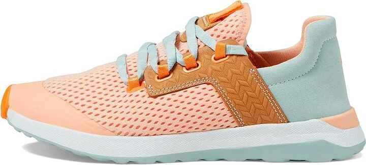 OluKai Wailuku Women's Shoes Peach/Swell : 7.5 B - Medium, Suede - Image 6