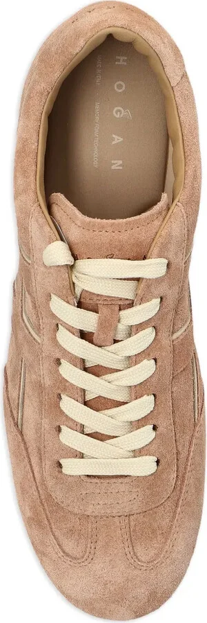 Olympia H-detail leather trainers - Image 4