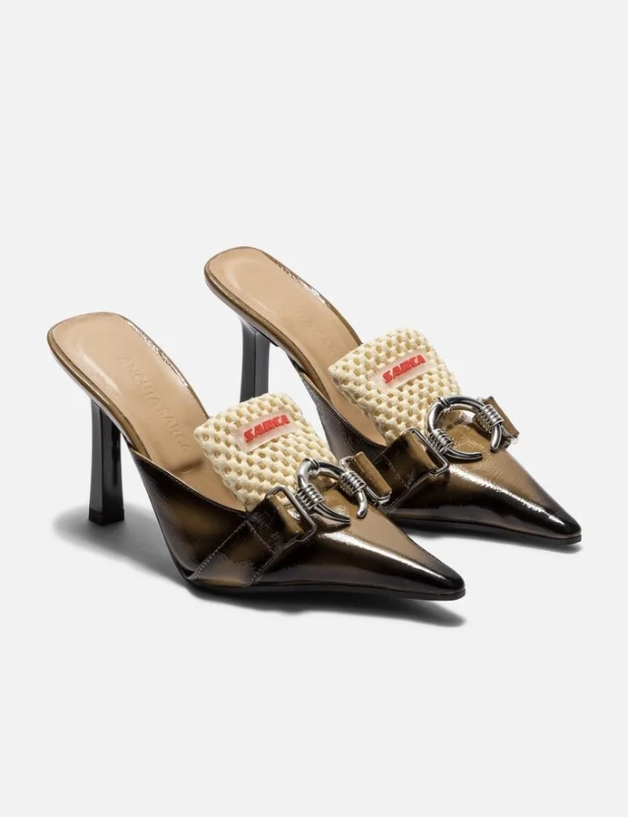 Olympia, Signature Style Upcycled Mule High Heel - Image 4