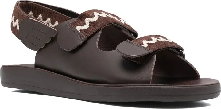 Olympos touch-strap leather sandals - Image 2