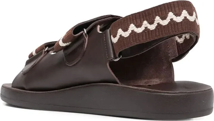 Olympos touch-strap leather sandals - Image 3