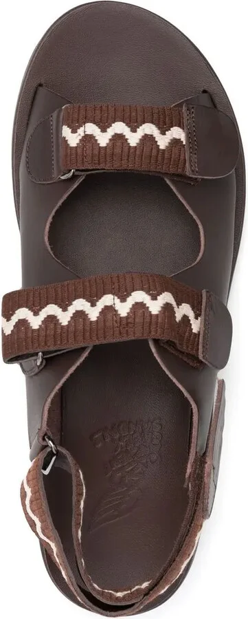 Olympos touch-strap leather sandals - Image 4
