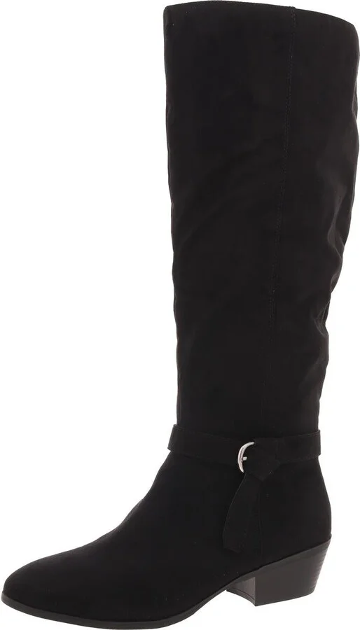 Omahaa Womens Tall Zip Up Knee-High Boots