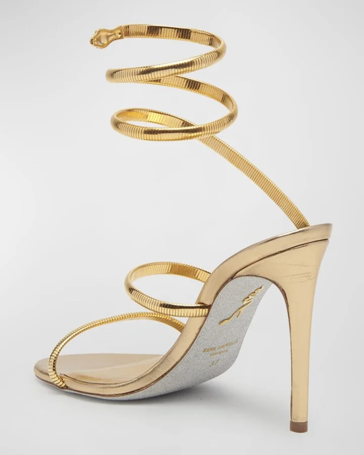 Omega Snake Spiral-Wrap Stiletto - Image 7