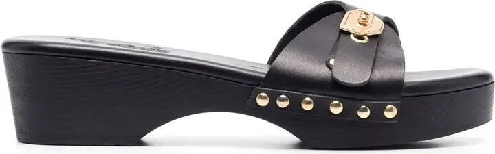 Omia single-strap clog sandals