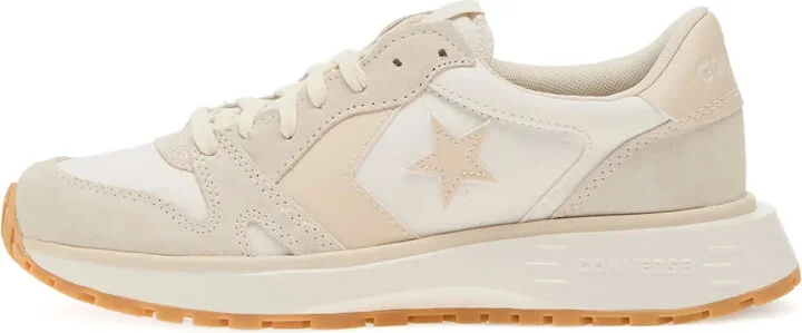 Omni logo-patch suede sneakers