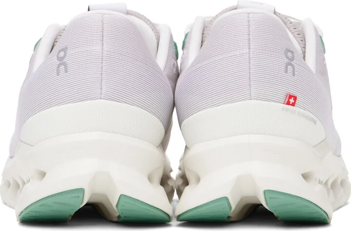 On Beige & Purple Cloudsurfer Sneakers - Image 2