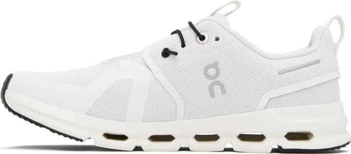 On Big Kids White Cloud Sky Sneakers - Image 3