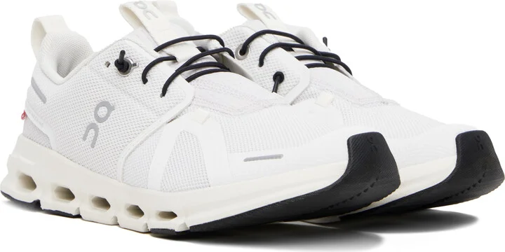 On Big Kids White Cloud Sky Sneakers - Image 4