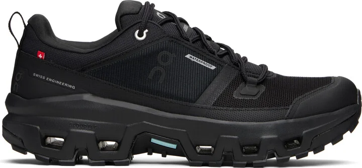 On Black Cloudrock Low Waterproof Sneakers
