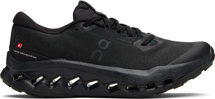 On Black Cloudsurfer Trail 2 Waterproof Sneakers