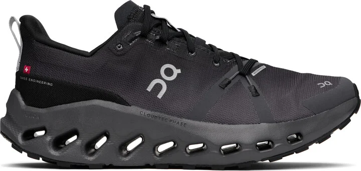 On Black Cloudsurfer Trail Waterproof Sneakers