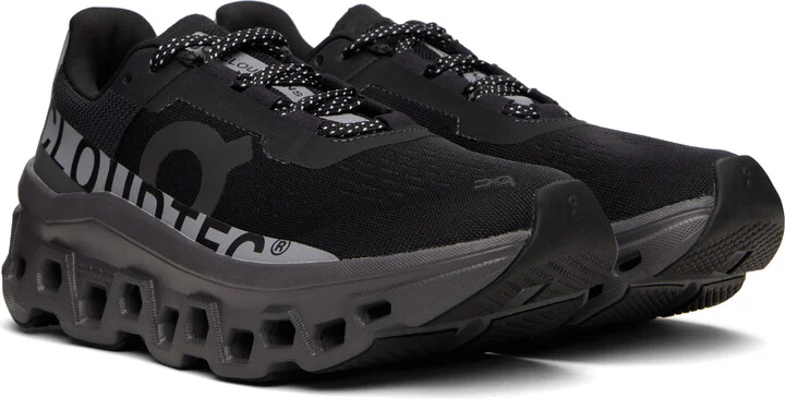 On Black & Grey Cloudmonster Lumos Sneakers - Image 4