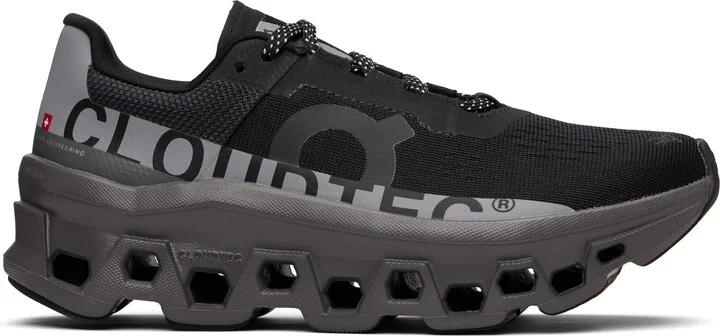 On Black & Grey Cloudmonster Lumos Sneakers