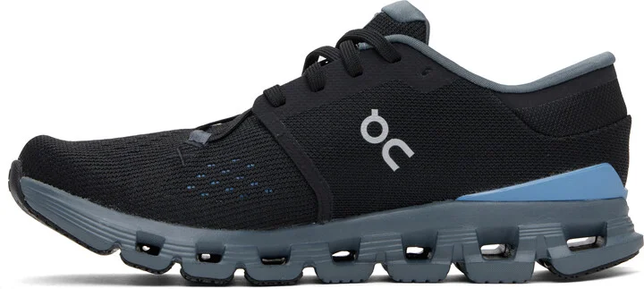 On Black & Navy Cloud X 4 Sneakers - Image 3