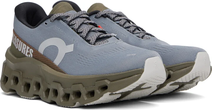 On Blue & Khaki Pleasures Edition Cloudmonster 2 PLS-TL Sneakers - Image 4