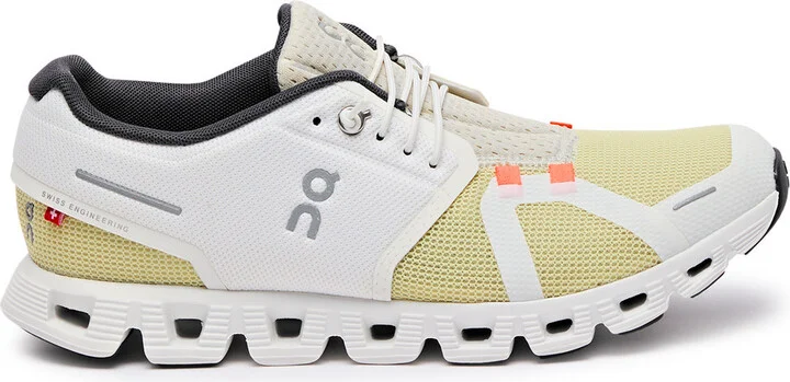 ON Cloud 5 Push Panelled Mesh-knit Sneakers
