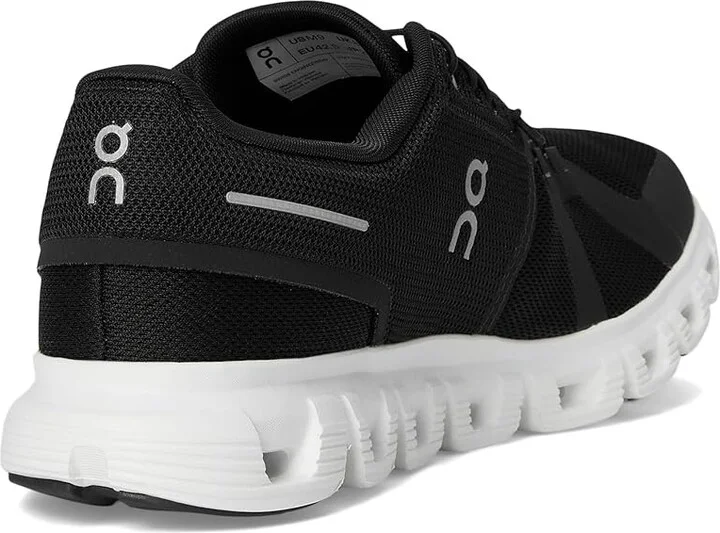 On Cloud 6 Men's Shoes Black/White : 11 M, Textile - Image 4