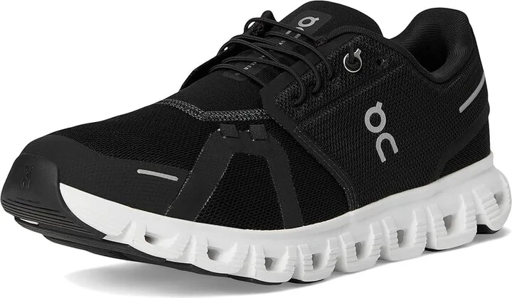 On Cloud 6 Men's Shoes Black/White : 11 M, Textile - Image 5